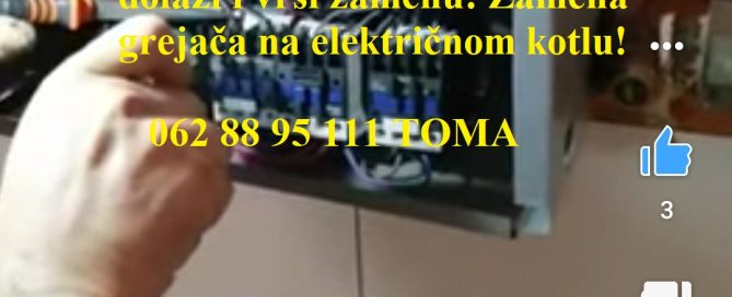 Zamena grejača na električnom kotlu!